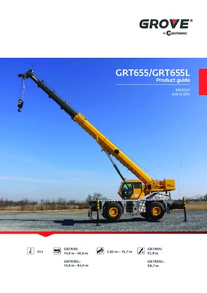 Jeřáby pro těžký terén Grove GRT655