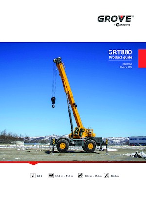 Jeřáby pro těžký terén Grove GRT880 