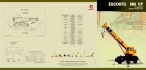 Jeřáby pro těžký terén Escorts HK 17