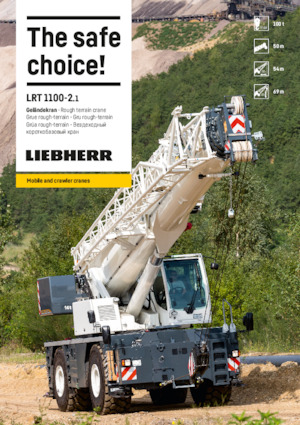 Jeřáby pro těžký terén Liebherr LRT 1100-2.1