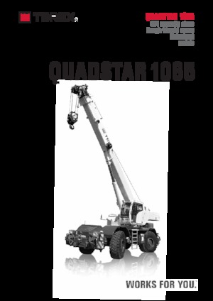 Jeřáby pro těžký terén TEREX CRANES Quadstar 1065