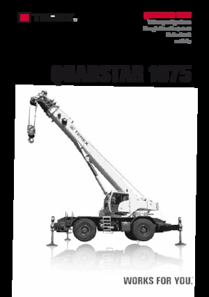 Jeřáby pro těžký terén TEREX CRANES Quadstar 1075