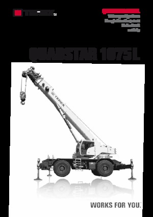 Jeřáby pro těžký terén TEREX CRANES Quadstar 1075L