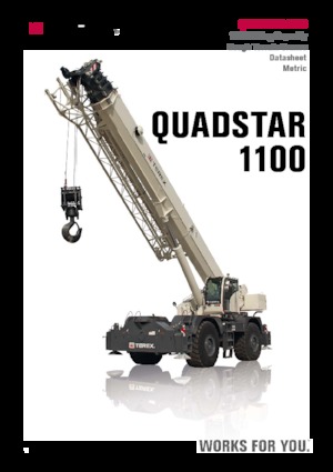 Jeřáby pro těžký terén TEREX CRANES Quadstar 1100