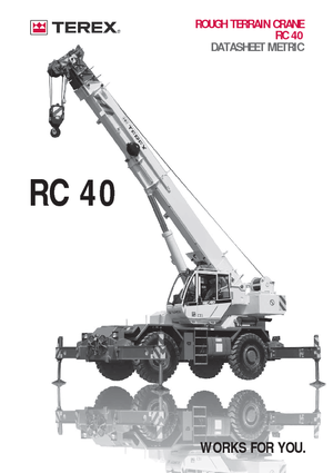 Jeřáby pro těžký terén Terex Bendini RC 40 (4x4x4)