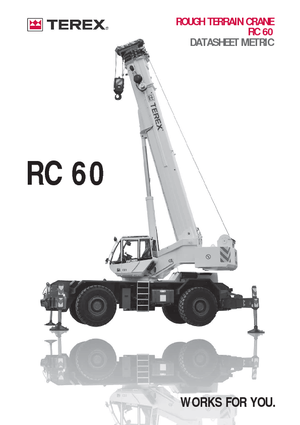 Jeřáby pro těžký terén Terex Bendini RC 60  (4x4x4)