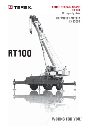 Jeřáby pro těžký terén TEREX CRANES RT 100