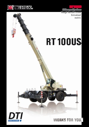 Jeřáby pro těžký terén TEREX CRANES RT 100US