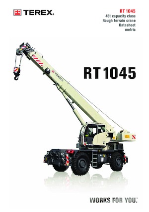 Jeřáby pro těžký terén TEREX CRANES RT 1045