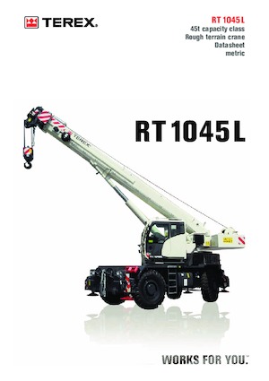 Jeřáby pro těžký terén TEREX CRANES RT 1045L