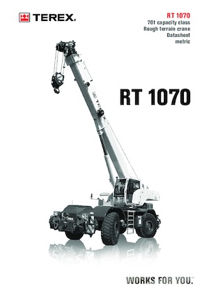 Jeřáby pro těžký terén TEREX CRANES RT 1070