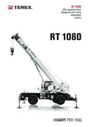 Jeřáby pro těžký terén TEREX CRANES RT 1080