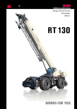 Jeřáby pro těžký terén TEREX CRANES RT 130