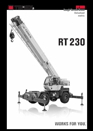 Jeřáby pro těžký terén TEREX CRANES RT 230