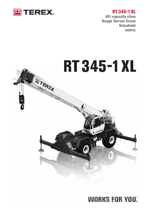 Jeřáby pro těžký terén Terex Bendini RT 345 XL