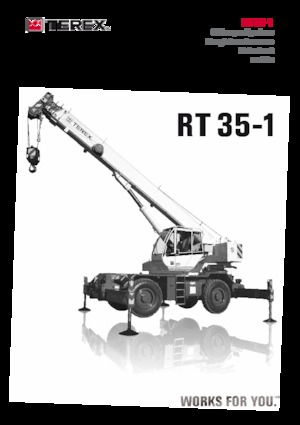 Jeřáby pro těžký terén TEREX CRANES RT 35-1