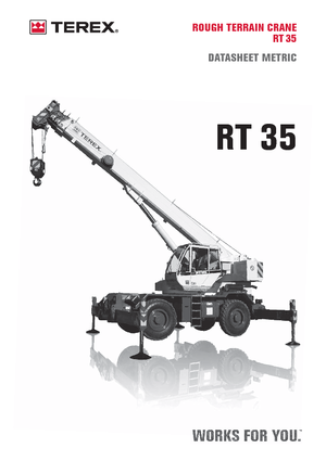 Jeřáby pro těžký terén Terex Bendini RT 35