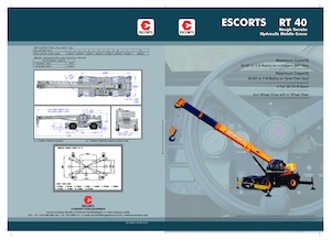 Jeřáby pro těžký terén Escorts RT-40