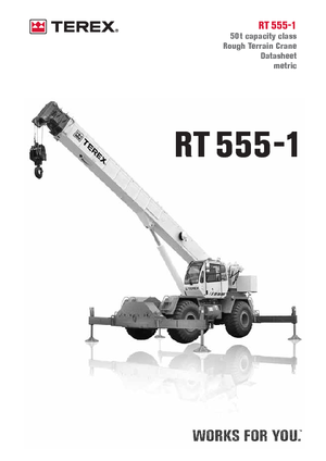 Jeřáby pro těžký terén Terex Bendini RT 555-1