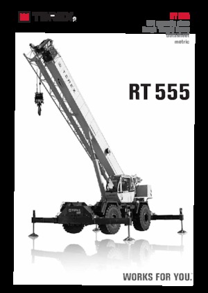 Jeřáby pro těžký terén TEREX CRANES RT 555