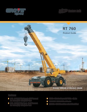 Jeřáby pro těžký terén Til RT 760