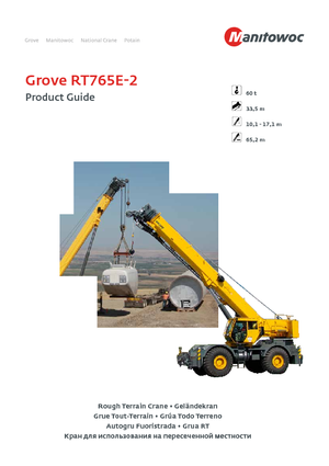 Jeřáby pro těžký terén Grove RT765E-2