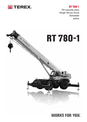 Jeřáby pro těžký terén Terex Bendini RT 780