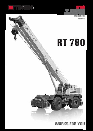 Jeřáby pro těžký terén TEREX CRANES RT 780