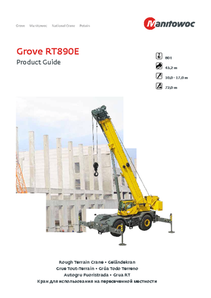 Jeřáby pro těžký terén Grove RT 890 E (4x4x4)