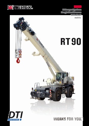 Jeřáby pro těžký terén TEREX CRANES RT 90