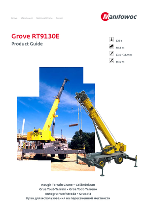 Jeřáby pro těžký terén Grove RT 9130 E (4x4x4)