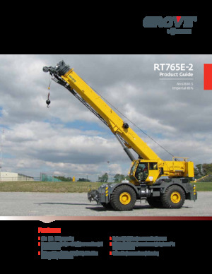 Jeřáby pro těžký terén Grove RT765E-2