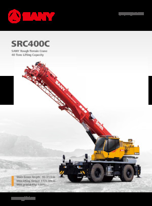 Jeřáby pro těžký terén Sany SRC400C