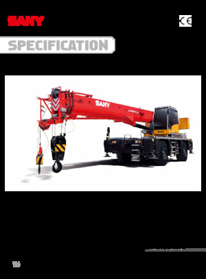 Jeřáby pro těžký terén Sany SRC400T