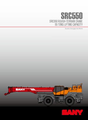 Jeřáby pro těžký terén Sany SRC550