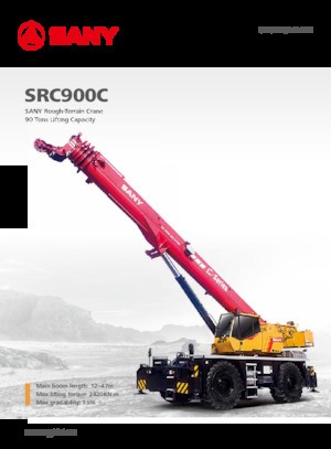 Jeřáby pro těžký terén Sany SRC900C