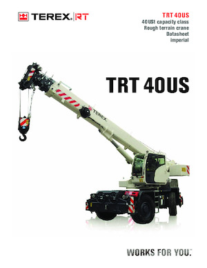 Jeřáby pro těžký terén TEREX CRANES TRT 40US