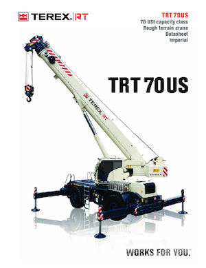 Jeřáby pro těžký terén TEREX CRANES TRT 70US