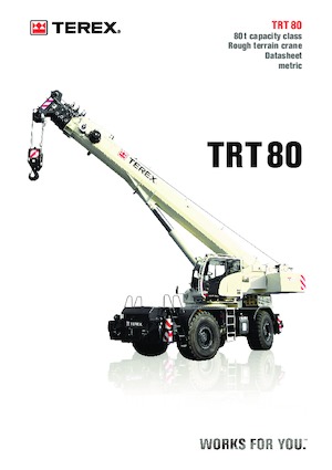 Jeřáby pro těžký terén TEREX CRANES TRT 80