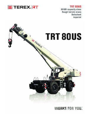 Jeřáby pro těžký terén TEREX CRANES TRT 80US