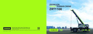Jeřáby pro těžký terén Zoomlion ZRT1100