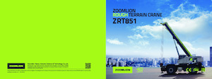 Jeřáby pro těžký terén Zoomlion ZRT851E