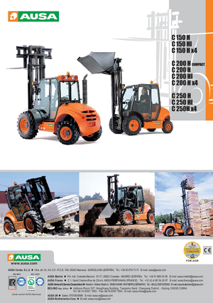 Terénní vysokozdvižné vozíky Ausa C 250 H x 4