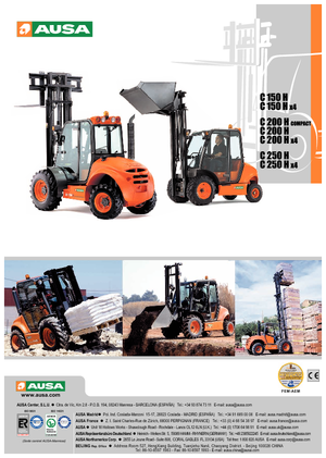 Terénní vysokozdvižné vozíky Ausa C 250 H x 4