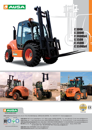 Terénní vysokozdvižné vozíky Ausa C 300 H x 4