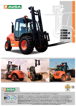 Terénní vysokozdvižné vozíky Ausa C 300 H x 4