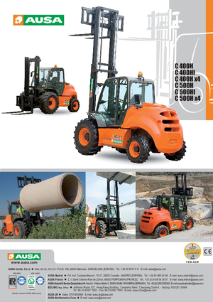 Terénní vysokozdvižné vozíky Ausa C 500 H