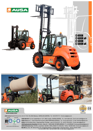 Terénní vysokozdvižné vozíky Ausa C 500 H