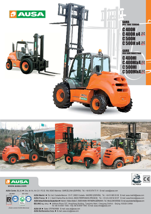 Terénní vysokozdvižné vozíky Ausa C 500 H
