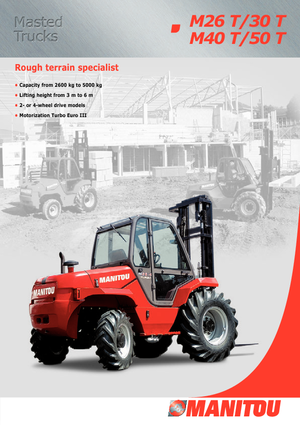 Terénní vysokozdvižné vozíky Manitou M 50.4
